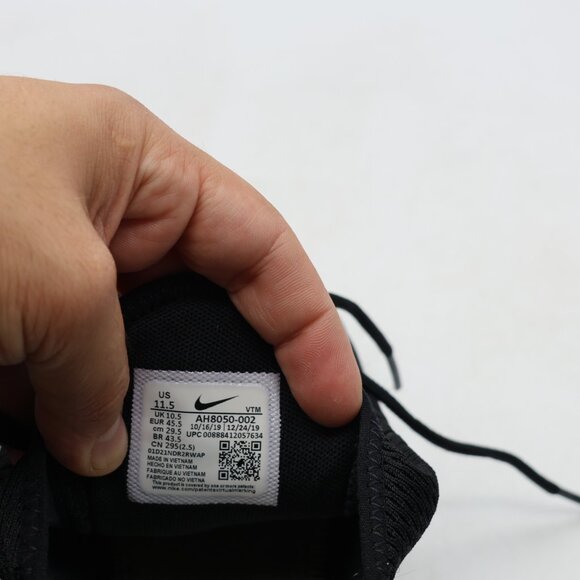 Nike Air Max 270 Men's Size 11.5 Black White Athletic Running Walking Sneakers - Picture 3 of 9